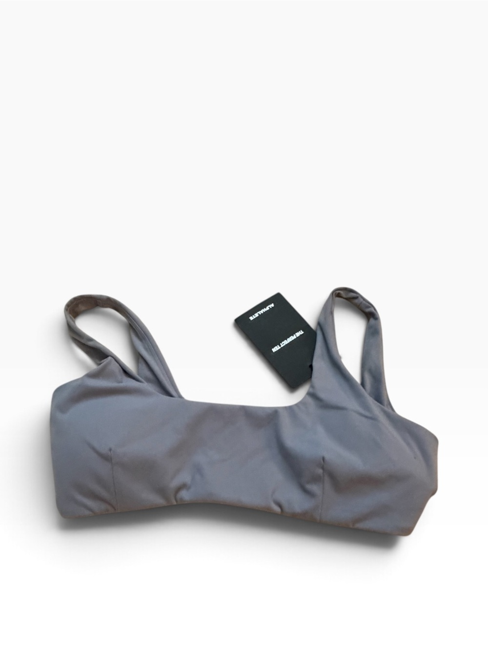 Alphalete Tenacity Olivia Sculpt Bra Gray Mauve Large NWT
